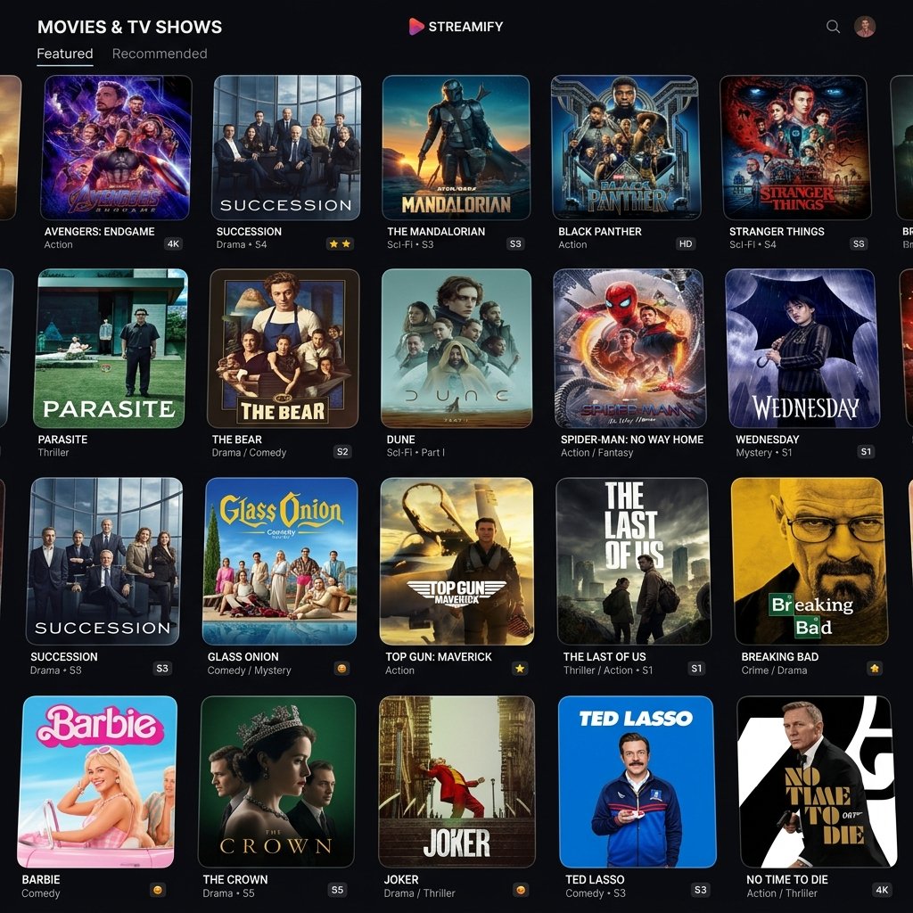 Catálogo de filmes e séries UNITV